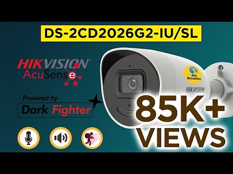 AcuSense IP Camera - DS-2CD2026G2-IU/SL 🔥🔥 - The Best 2 MP IP Camera from Hikvision