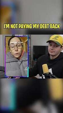 I’M NOT PAYING MY DEBT BACK!