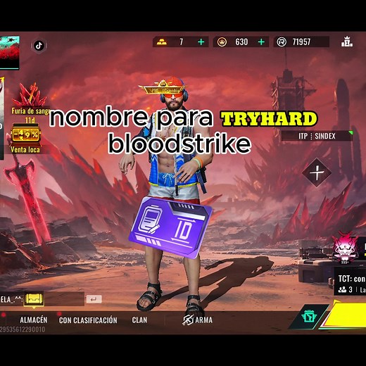 Nomes Tryhard para Blood Strike