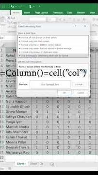 How to Highlight column in excel| excel magic #excel #tips #shortvideo #tipsandtricks #tech #ad