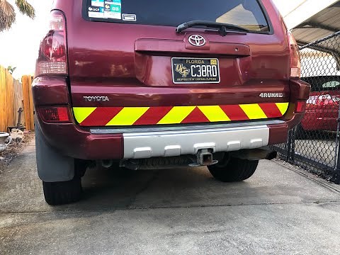 Custom Reflective Chevron Diagonals Installation