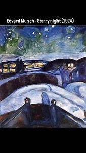 Edvard Munch - Starry night (1924) #munch #edwardmunch | Contemporary Art