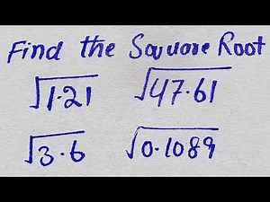 Square Root Trick | How to Find Square Root of Any Number Easily