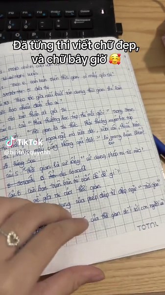 Từng Thi Viết Chữ Đẹp Của Trúc Quỳnh