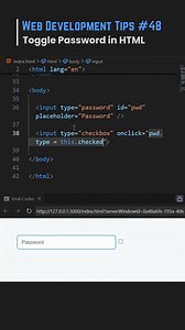 🔥 Toggle Password in HTML 🤯 | Viral Coder