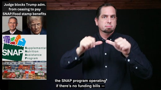 It is Friday, October 31 - Happy Halloween! Here is today’s news. ——— Judge blocks Trump adm. from ceasing to pay SNAP/food stamp benefits Subscribe to support our work and get access to all of our “Top Stories” and “Deaf News” stories. Subscribe through our website - https://members.dailymoth.com Download on Apple Store - https://tinyurl.com/yffh5h6k Download on Google Play - https://tinyurl.com/yc5d4pf2 $3.99 a month or $39.99 a year | The Daily Moth