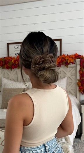Elegant braided bun tutorial easy updo hairstyle