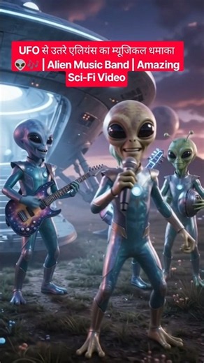 UFO से उतरे एलियंस का म्यूजिकल धमाका 👽🎶 | Alien Music Band | Amazing Sci-Fi Video #alien #ufoキャッチャー