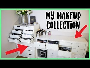 MY MAKEUP COLLECTION!! Organized, Decluttered + Storage Ideas!
