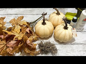 Stacked Pumpkins DIY || Using Dollar Tree Supplies [ 1 Easy DIY ]