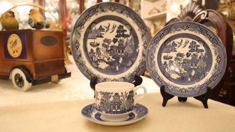 Vintage Churchill Blue Willow Dinner Plates, Set of 2 Stoneware - Etsy