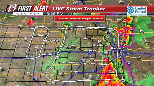 Severe Storms are developing now. Tornado Risk will increase through evening. | WIBW 13 Weather