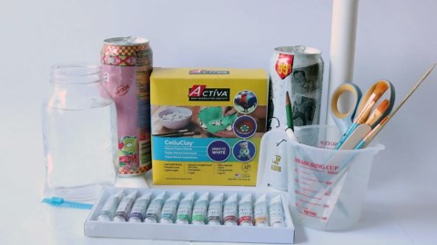 Activa CelluClay Instant Paper Mâché, White, 4lb (1.8kg) Sculpting & Texturing Material for Arts & Crafts