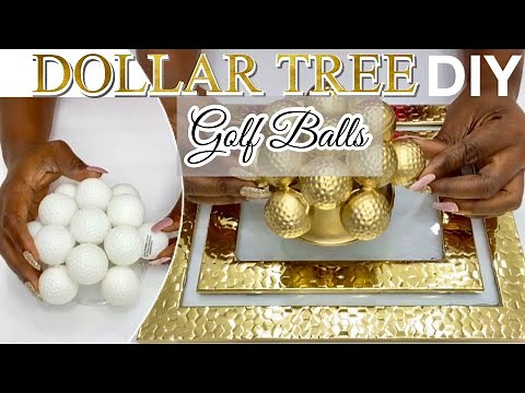 TRANSFORM DOLLAR TREE Golf Balls Into A WALL ART| DIY DOLLAR TREE Mirror Wall Art