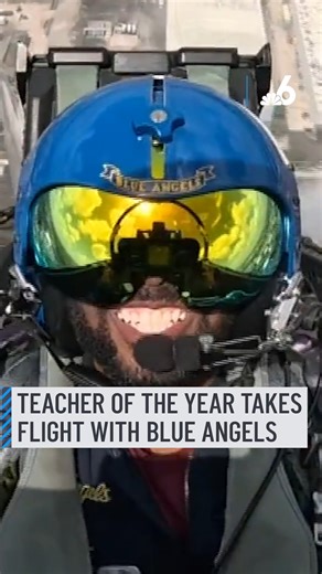 Miramar High School’s Richard Lamarre, Broward’s Teacher of the Year, got a chance to fly with the Blue Angels. #broward #florida #blueangels #teacheroftheyear | NBC 6