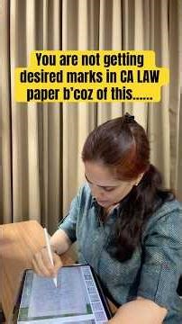 How to write answers in CA LAW paper? ￼