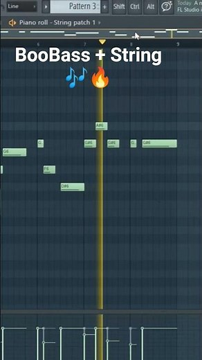 FL Studio | BooBass + Strings - Try this pattern at 85 BPM #music #newsong #flstudio #musicproducer