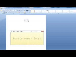 Exploring the Geeky Side of Windows 7 - Math Input Panel