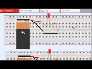 Como conectar un Diodo Led en una protoboard - Tuto 4 Electrónica Básica