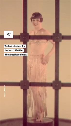 This is one of the earliest glimpses of Hollywood in color.