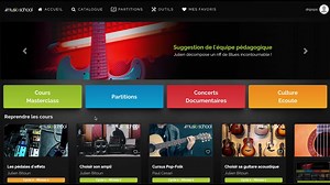 Essayez gratuitement la 1ère école de musique en ligne ! 🎓🎶 ✅ Un accès illimité à tous les cours et plus de 10 instruments ✅ Des outils interactifs (partitions, tablatures, dictionnaire d'accords, métronome...) ✅ Disponible sur ordinateur, tablette et smartphone ✅ Le plus large choix de contenus, d’instruments, et de styles ✅ Une équipe pédagogique à votre disposition | imusic-school