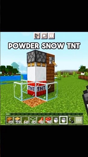 Powder Snow Tnt #minecraft #shorts