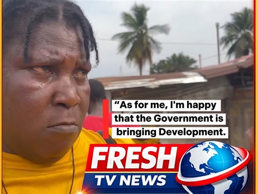 FRESH TV on Instagram: "“As for me, I’m glad the government is pursuing development. I’m not upset—my only concern is that since they are demolishing this area, they should make sure to deliver the development they have promised,” a resident of Old Road said while commenting on the Ministry of Public Works’ demolition exercise for the Wroto Town–Old Road connection."