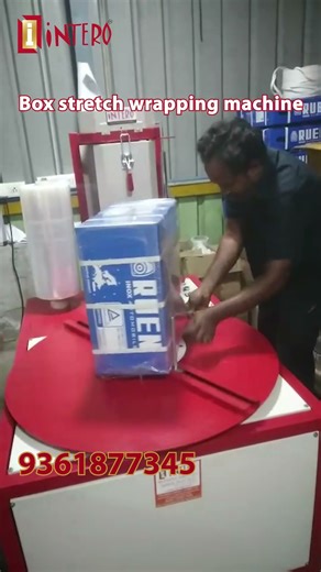 📦 Box Stretch Wrapping Machine Demo | Intero Pactec Coimbatore | Industrial Packaging Solutions