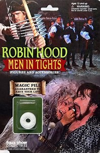 11 reactions | Robin Hood Men in Tights Magic Pill Bootleg Accessory on two-sided card - Mel Brooks Parody Comedy starring Cary Elwes | Classic Film | Facebook