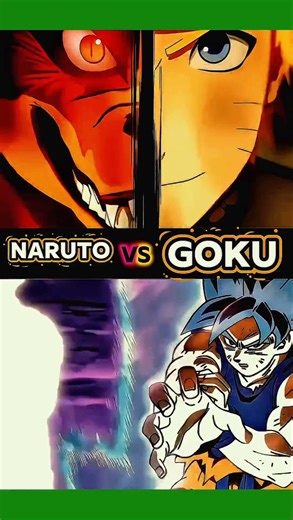 Naruto vs Goku ! Power Clash ! Durable strength 💪! #shorts