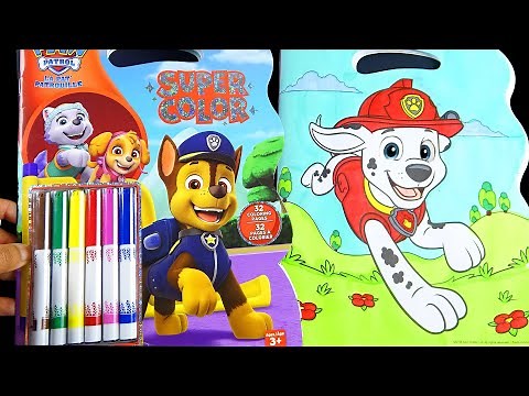 Paw Patrol Coloring Pages with Marshall Character🔥ASMR Coloring No Music,No Talking