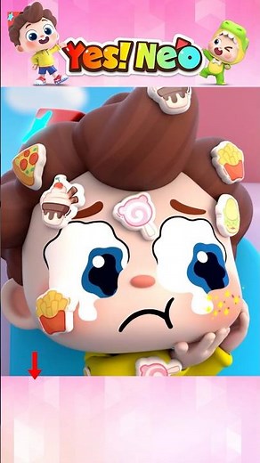 Learn Good Habits and Healthy Eating | Neo Has Sticker Pox | Nursery Rhymes & Toddlers Songs #shorts