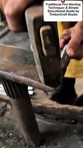 Traditional Fire-Starting Technique: A Simple Educational Guide by TimberCraft Studio