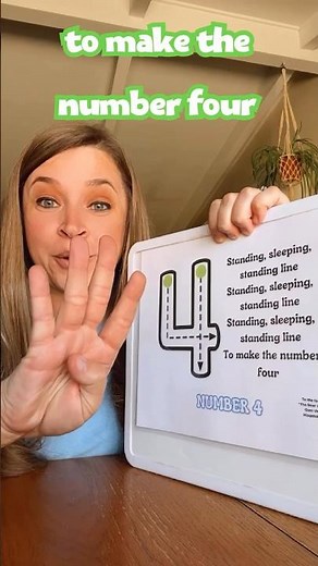 Write the Number 4 in Preschool! | Fun learning Song makes number writing Easy