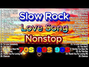 Slow Rock Love Songs 70s 80s 90s — Road Trip Classic Rock Ballads Nonstop Collection (HD/4K)