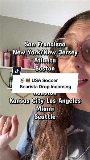The US Soccer Bearista Cup is dropping in the USA very soon ⚽️🇺🇸 World Cup fans… this one’s for you #Starbucks #StarbucksCup #CoffeePassport #StarbucksBearista #StarbucksGlasscup