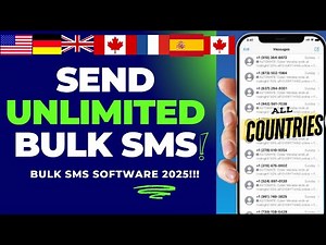 SEND UNLIMITED BULK SMS TO ANY COUNTRY INSTANTLY 2025 - SMS SOFTWARE | Send Bulk SMS #bulksms #sms