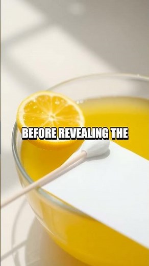 Invisible Ink with Lemon Juice