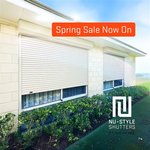 Spring Sale NOW ON! Beat Perth's summer rush – save big on roller shutters & outdoor blinds. FREE quote: 1300 313 874 ☀️ | Nu Style Shutters