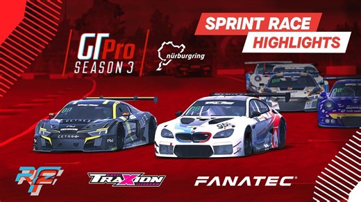 Highlights: Rfactor 2 Gt Pro Series Sprint Race | Round 4 Nürburgring