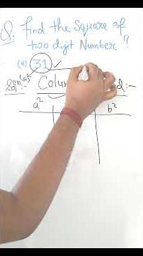 Column method to find the square ⬛