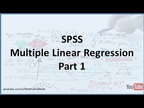 SPSS: How to generate a Multiple Linear Regression model - Part 1