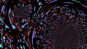 2 Infinit Circle loop with Motion Animated Bagground.first circle little but second circle big Stock Video