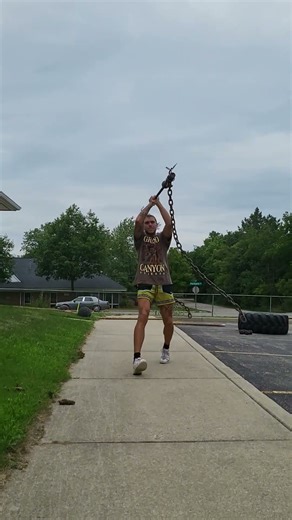 UNCHAINED!I chains to disrupt balance-this drill is HARD AF.Don't need chains BB ALONE works too.