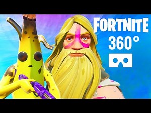 360° FORTNITE VR 360 video Jonesy Beard & Banana skin Google Daydream View