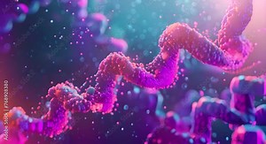 DNA replication process in a cell nucleus