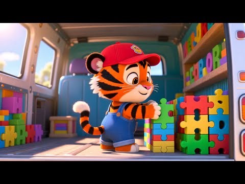 A to Z Animal Truck Puzzle 🚚🦁🔤 | Learn ABC and Animals for Kids | Preschool Educational Video