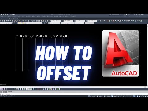 How To Offset In Autocad Map3D | AutoCad Tutorial