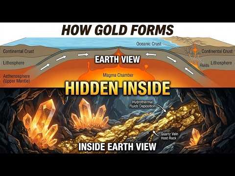 How Gold Forms Underground?