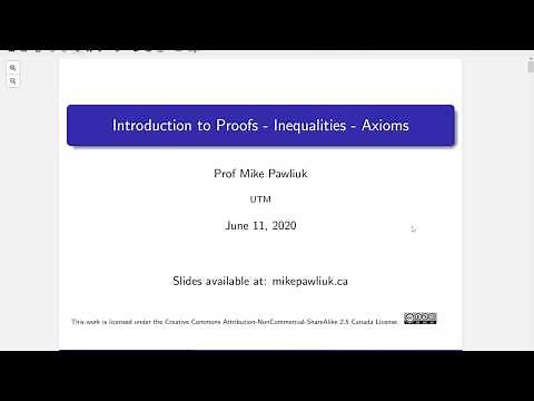 Intro to Proofs - Inequalities - Axioms